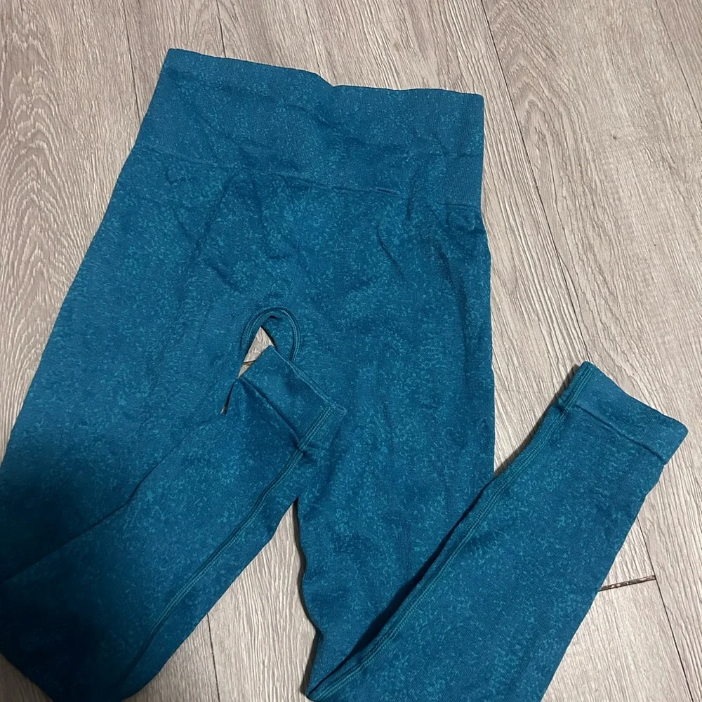 Gymshark Teal High-Waist Leggings - Picture 4 of 5